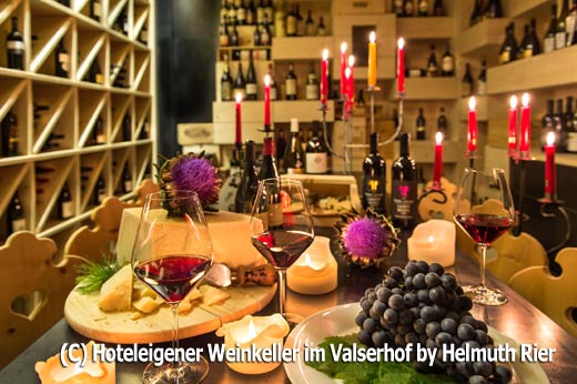 Weinkeller im Hotel Valserhof